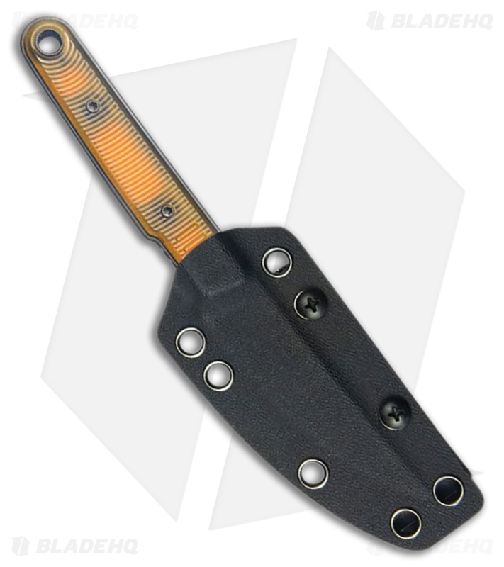 Kubey Knives Fixie Kwaiken Fixed Blade Knife Ultem (3.1" Black SW)