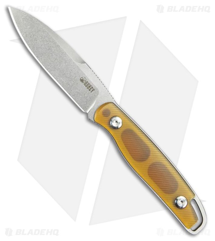 Kubey Knives Dust Devil Fixed Blade Knife Ultem Bead Blast
