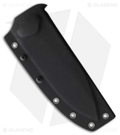 Kunwu Stiffy G Fixed Blade Knife Black Micarta (6.1" Teflon Coated)