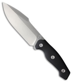 Kunwu Stiffy G Fixed Blade Knife Black Micarta (6.1" Satin)
