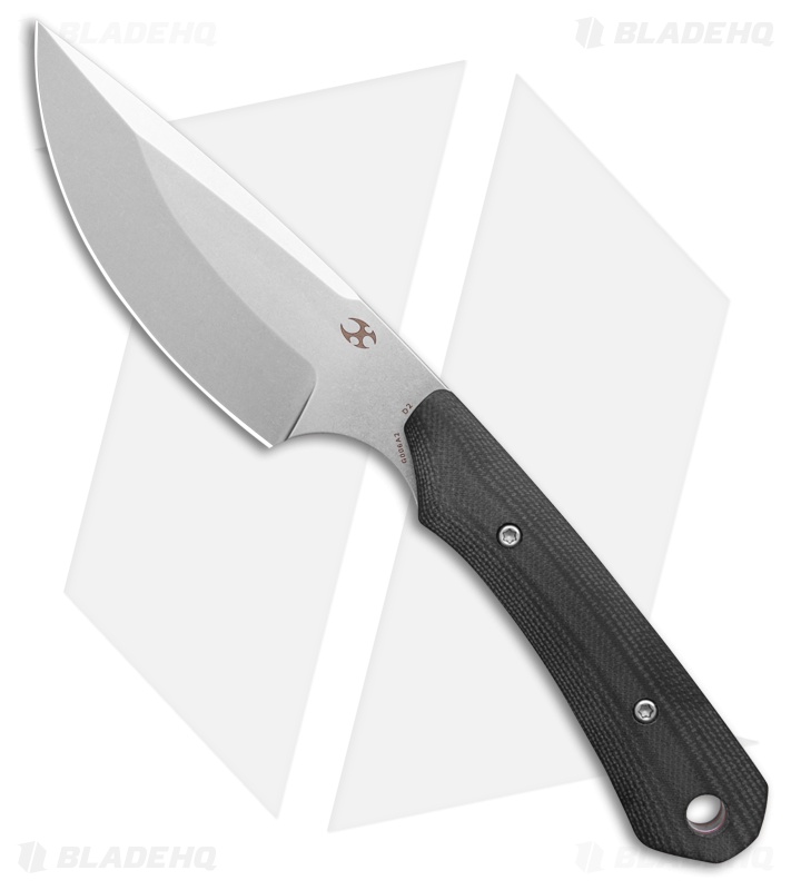 Kansept Flank Fixed Blade Knife Black & Red G-10 (3.6" SW)