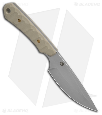 Kansept Flank Fixed Blade Knife Light Sand G-10 (3.6" SW)
