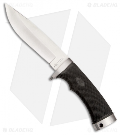 Katz Knives Lion Cub Fixed Blade Knife Black Kraton (5.125" Satin) K-300