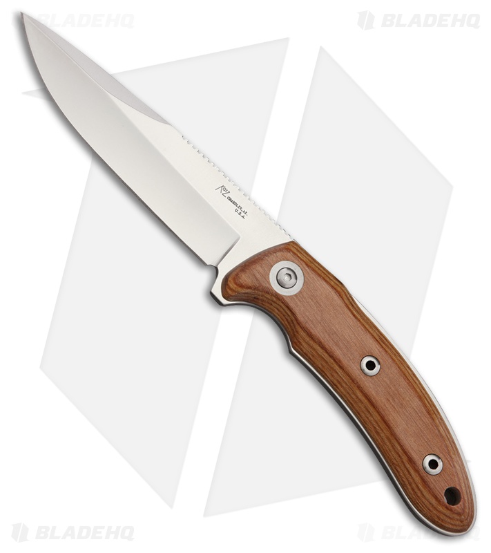 Katz Predator Fixed Blade Knife Cherry Wood (4.5" Satin)
