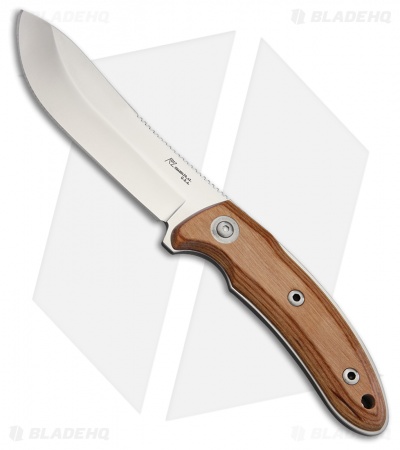 Katz Pro Hunter Fixed Blade Knife Ashe Wood (4.3" Satin)