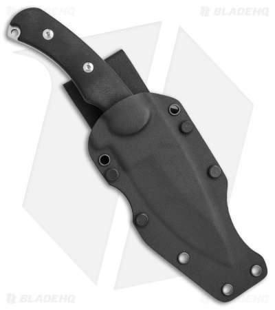 Kizer Willumsen Super Bad Drop Point Fixed Blade Black  G-10 (4.75" SW) Ki1017A1