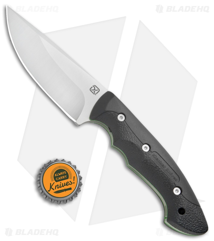 Klecker Abiqua Hunter Fixed Blade Knife Black G-10 (4" Satin) DK-151-BK