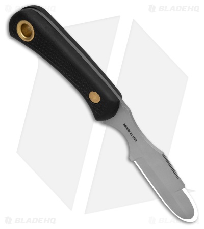 Knives of Alaska Muskrat Fixed Blade Knife Black SureGrip (2.25" BB MagnaCut)
