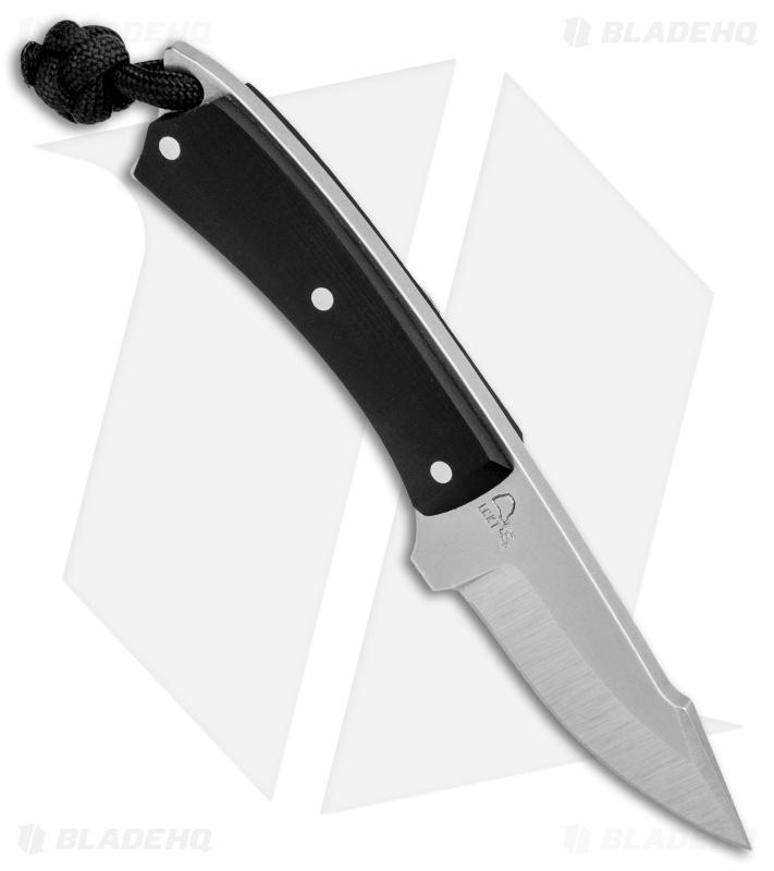 LCKT PocketPoon Mini EDC Fixed Blade Black G-10 (2.25" Satin)