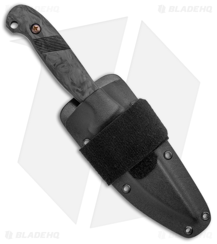 Landau Knives Phantom Fixed Blade Knife Carbon Fiber (4.25" Acid SW Nitro-V)