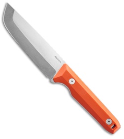 Leatherman Pioneer Fixed Blade Knife Orange Pop G-10 (5" Stonewash)