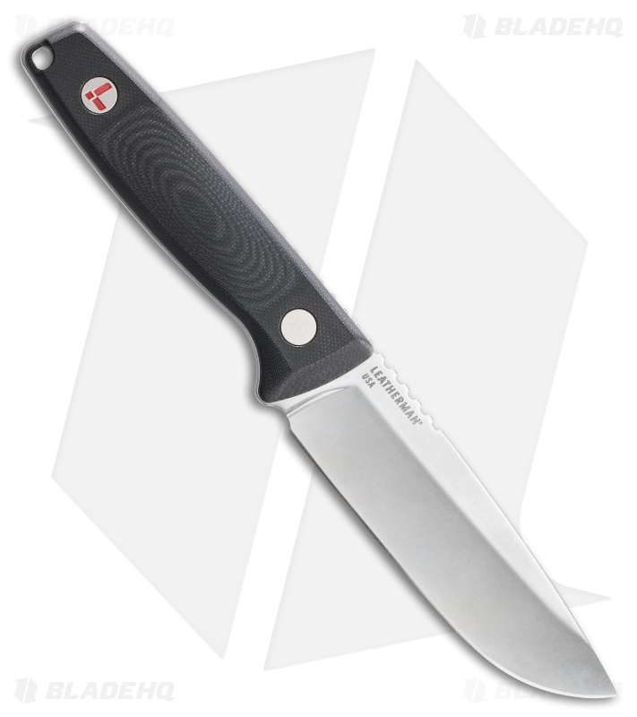 Leatherman Trac Fixed Blade Knife Jet Black G-10 (4.2" Stonewash)