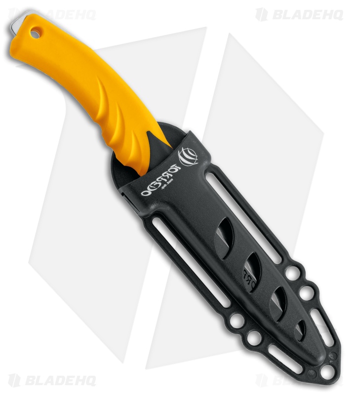 MAC Coltellerie Torpedo 11 Fixed Blade Dive Knife Yellow Handle