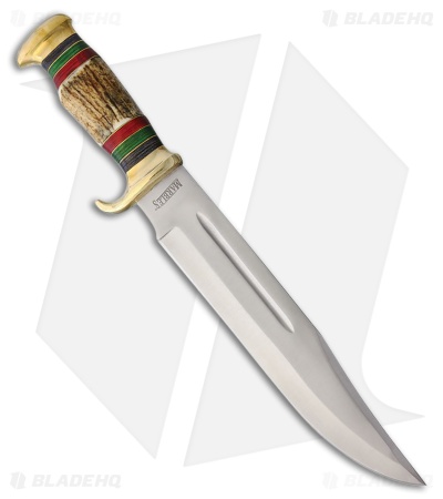 Marbles Stag Bowie Fixed Blade (11.25" Satin)