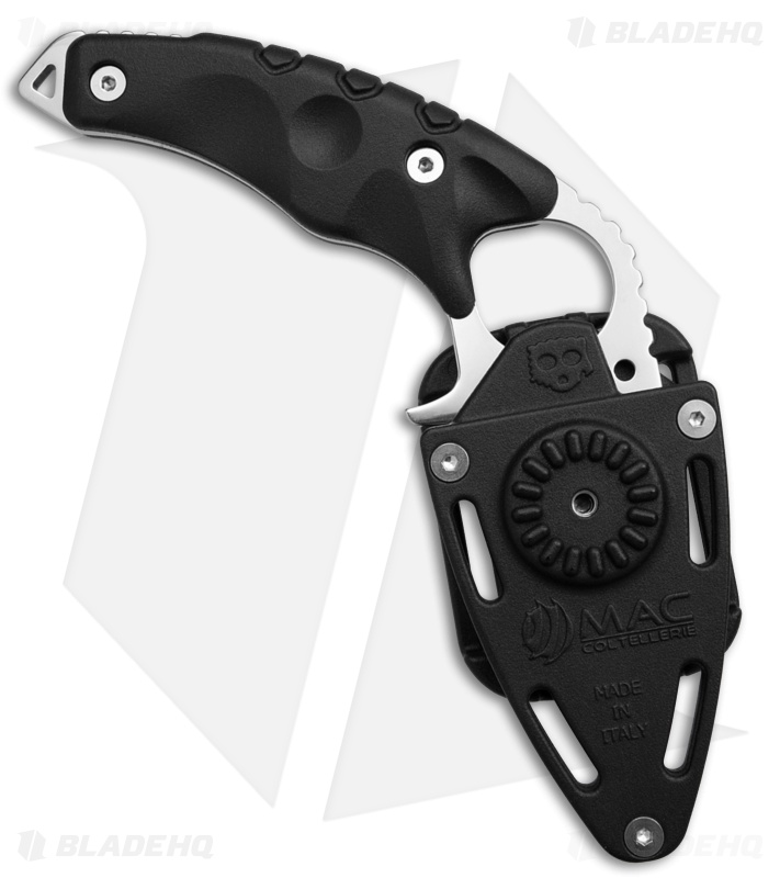 Mac Coltellerie Rescue Knife Gunslinger Scuba  Black FRN (3.15"  Satin)