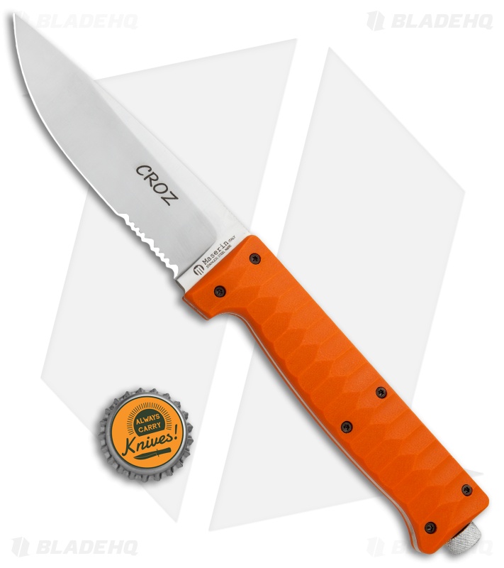 Maserin Croz Fixed Blade Hunting Knife Orange G-10 (4.3