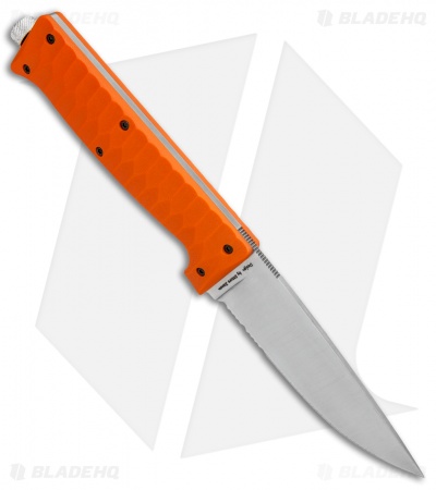 Maserin Croz Fixed Blade Hunting Knife Orange G-10 (4.3" Satin Serr)