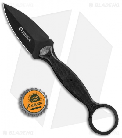 Maserin 922 Neck Line Karambit Fixed Blade Knife Black G-10 (2.6" Black)