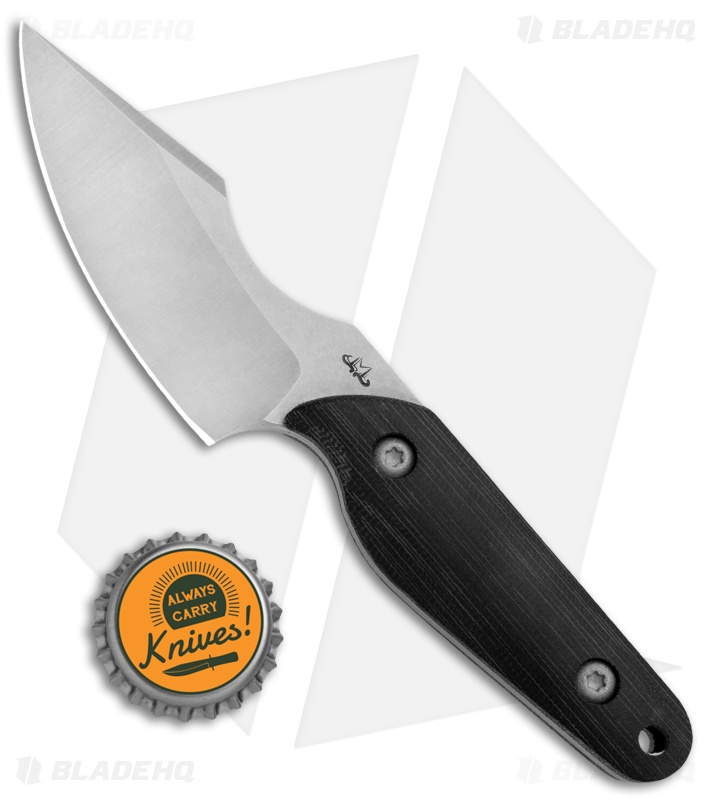 Maverick Customs  Evo Mini Harpoon Fixed Blade Knife Black Micarta (3.25" SW)