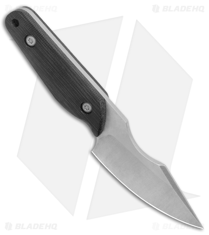Maverick Customs  Evo Mini Harpoon Fixed Blade Knife Black Micarta (3.25" SW)