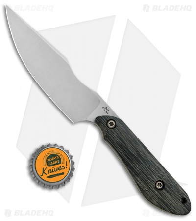 Maverick Customs Evolution Fighter Fixed Blade Knife Black Micarta (4.5" Z-Wear)