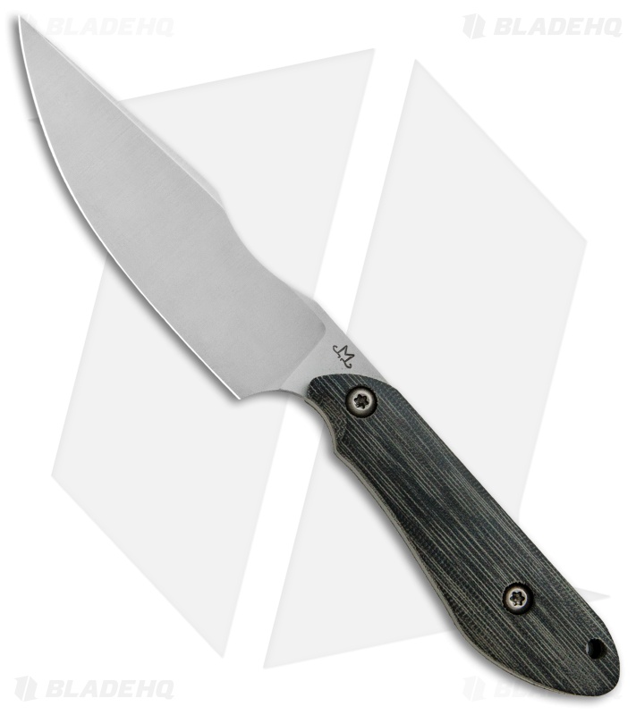 Maverick Customs Evolution Fighter Fixed Blade Knife Black Micarta (4.5" Z-Wear)