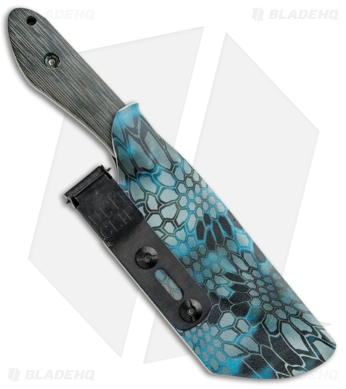 Maverick Customs Evolution Fighter Fixed Blade Knife Black Micarta (4.5" Z-Wear)