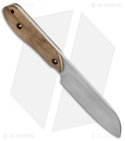 Maverick Customs Evolution Sheepsfoot Fixed Blade Antique Micarta (4.1" SW)