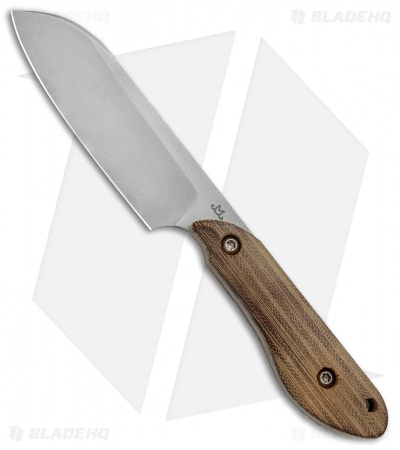 Maverick Customs Evolution Sheepsfoot Fixed Blade Antique Micarta (4.1" SW)