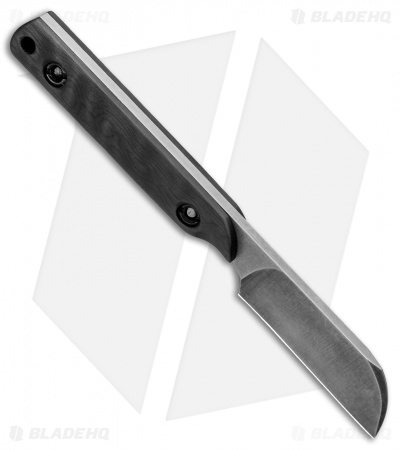 Maverick Customs Super Scalpel Fixed Blade Knife Quilted CF (2.75" Stonewash)