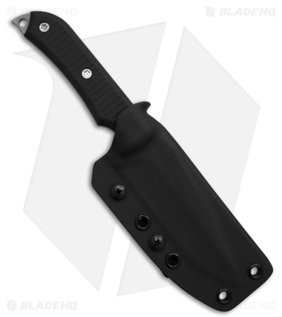 McNees Knives Agent Fixed Blade Knife Black G-10 (4.25" Stonewash)