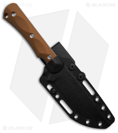 McNees Knives Ridge Runner Fixed Blade Knife Coyote G-10 (3.5" Stonewash)