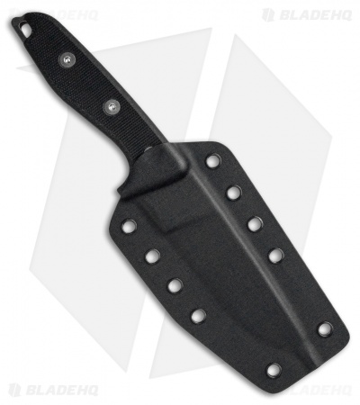 Mikov Patron Fixed Blade Knife Black G-10 (4.375" Stonewash N690)