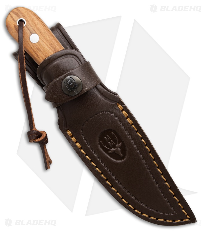 Muela Bison Olive Fixed Blade Knife | Olive Wood | Satin