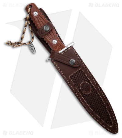 Muela DG-21C Fixed Blade Knife Brown Micarta (8.6" Satin)