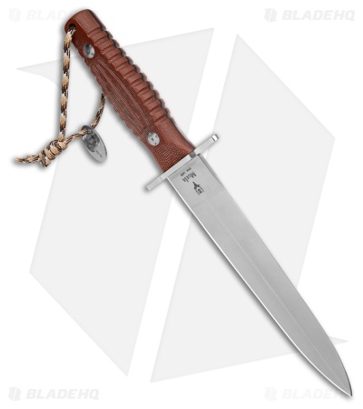 Muela DG-21C Fixed Blade Knife Brown Micarta (8.6" Satin)
