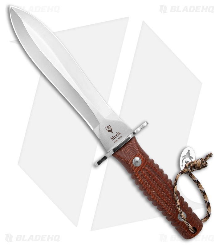 Muela DG-21R Fixed Blade Knife Brown Micarta (8.6" Satin)