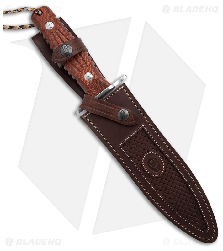Muela DG-21R Fixed Blade Knife Brown Micarta (8.6" Satin)