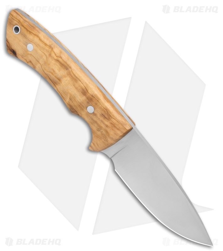 Muela Rhino Olive Fixed Blade Knife Olive Wood (4.1" Satin) 