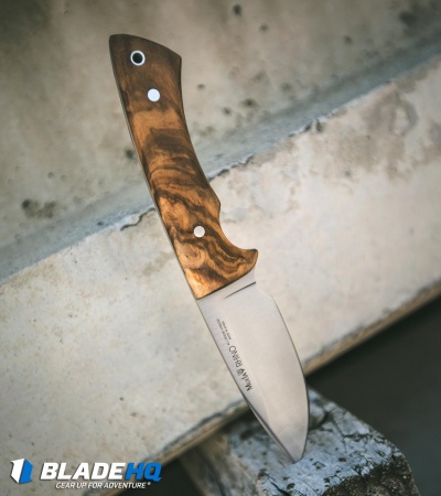 Muela Rhino Fixed Blade Knife Olive Wood (4" Satin)