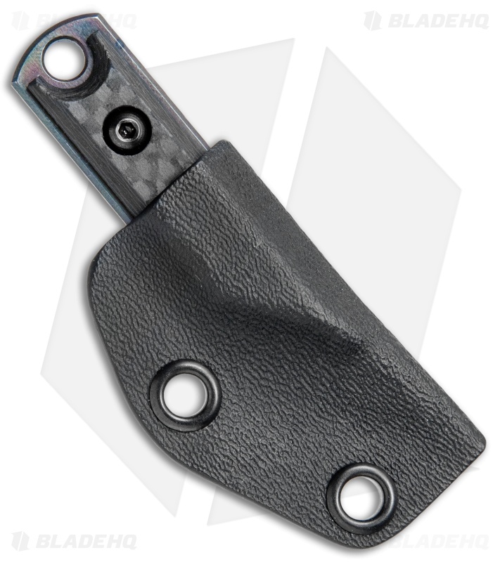 NCC Knives Micro Kiridashi Neck Knife Carbon Fiber (0.75" O1 Black)