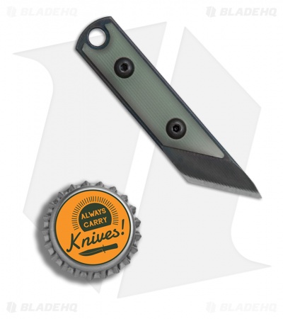 NCC Knives Micro Kiridashi Neck Knife Jade G-10 (0.75" O1 Black)