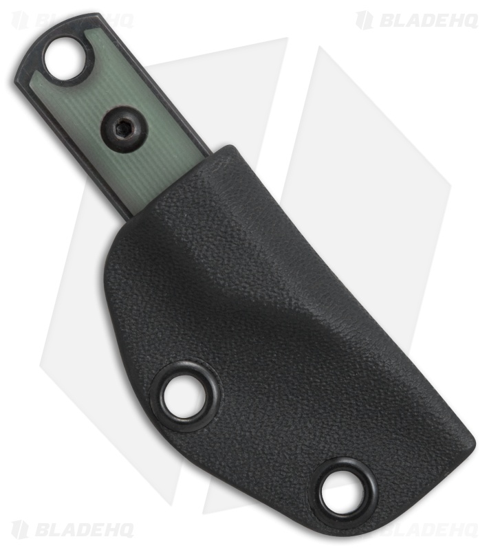 NCC Knives Micro Kiridashi Neck Knife Jade G-10 (0.75" O1 Black)