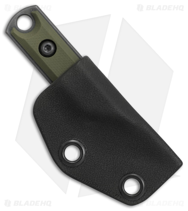 NCC Knives Micro Kiridashi Neck Knife OD Green G-10 (0.75" O1 Black)