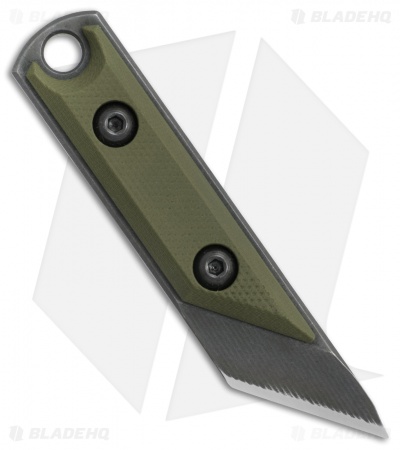 NCC Knives Micro Kiridashi Neck Knife OD Green G-10 (0.75" O1 Black)
