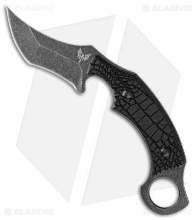 Combat Ready Nagini Trailing Point Fixed Blade Knife (3.25" Black SW) CBR340