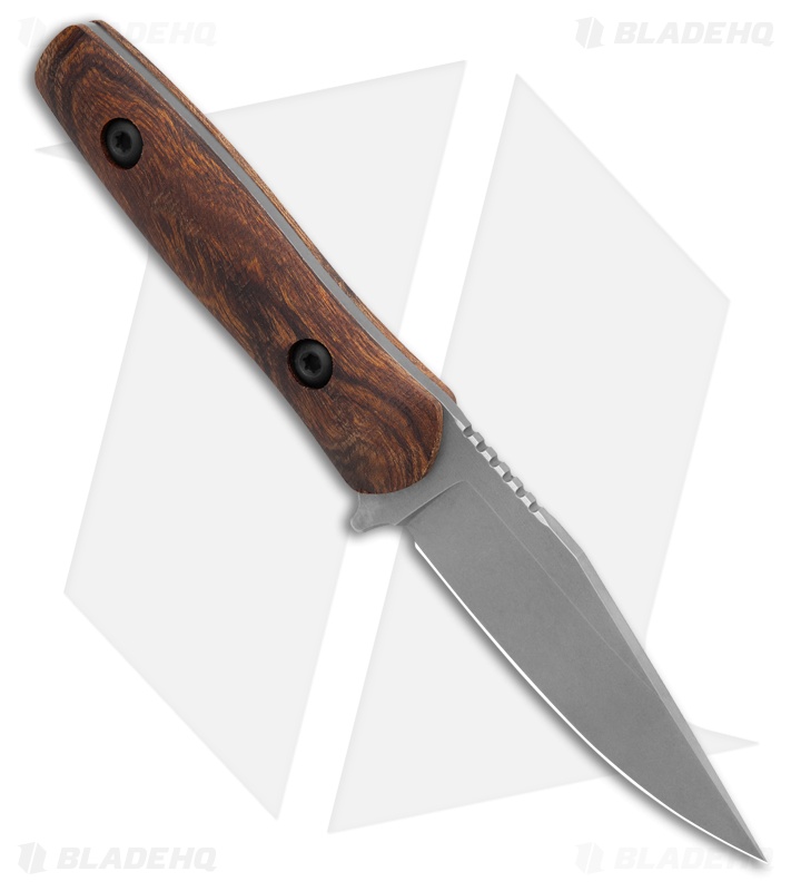 Ocaso Toor Sevra Fixed Blade Knife Ironwood (2.8" Stonewash) 70TBR