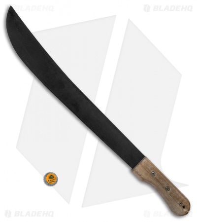Okapi Bush  Machete Fixed Blade Knife Wood (16.5" Black) 
