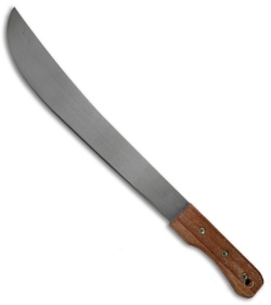 Okapi Bush  Machete Fixed Blade Knife African Bolo Wood (16.5" Satin) 