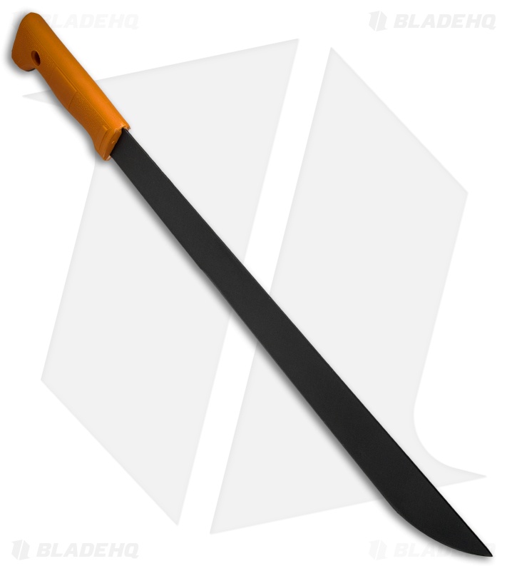 Okapi Slim Profile Machete Fixed Blade Knife Orange Polymer (15.5" Black) 
